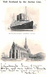 Scotland by the Anchor Line, Twin Screw Steamship Caledonia Ship 1906 