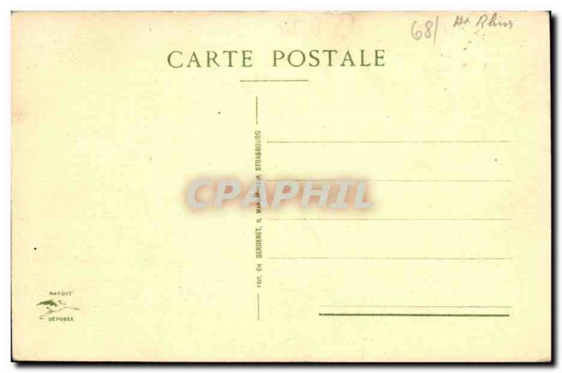 Old Postcard Colmar Old Customs