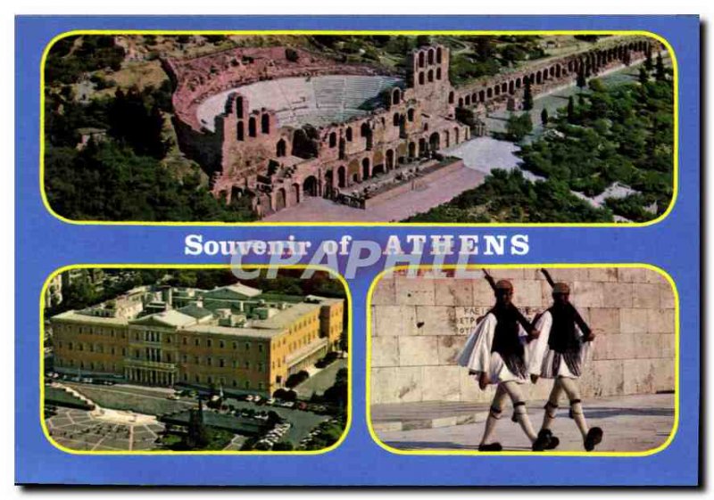 Postcard Modern Greece Athens