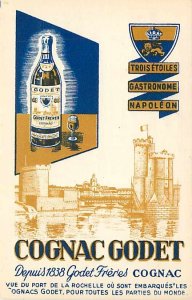 Advertising Postcard, Cognac Godet, Alcohol, Rosada S.A., Bruxelles, Belgium