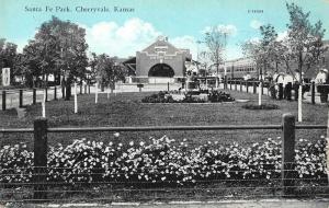 Cherryvale Kansas Santa Fe Park Antique Postcard J59669