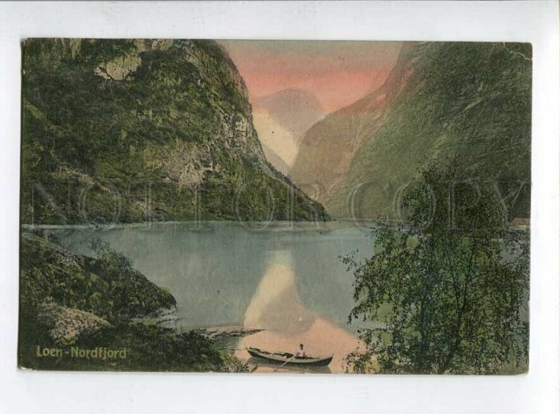 3138768 Norge Norway LOEN Nordfjord Vintage RPPC to RUSSIA