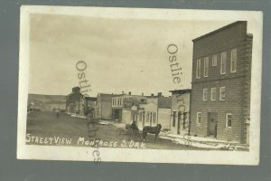 Montrose SOUTH DAKOTA RPPC 1912 MAIN STREET nr Salem Sioux Falls Canistota