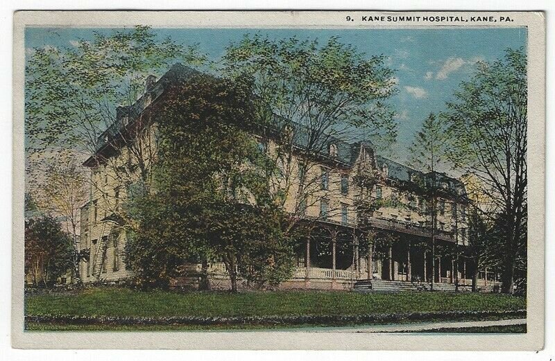 Kane, Pennsylvania, Vintage Postcard View of Kane Summit Hospital, 1917