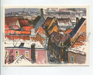 457855 USSR 1966 year Bogatkin Estonia Tallinn view of Vyshgorod on Old Town old