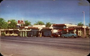 Dateland Arizona AZ Chevron Gas Station Street Scene Vintage Postcard