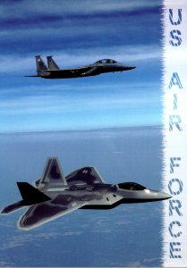 U S Air Force Birds Of Prey F/A-22 Raptor and F-15 Eagle