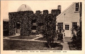 Maria Mitchell House and Observatory, Nantucket MA c1942 Vintage Postcard M58