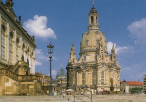Germany Postcard - Dresden - Frauenkirche Und Johanneum Am Neumarkt RRR135