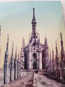 Antique Postcard from Italy, Milano - Particolare della Cattedrale