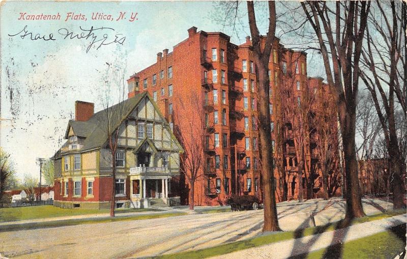 Utica New York~Kanatenah Flats~Beautiful House & Apartment Building~1908 Pc