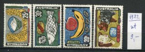 265480 AUSTRALIA 1972 year MNH stamps set FISH COW