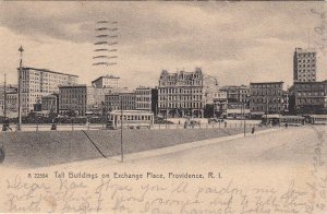 Postcard Tall Buildings on Exchange Place Providence RI