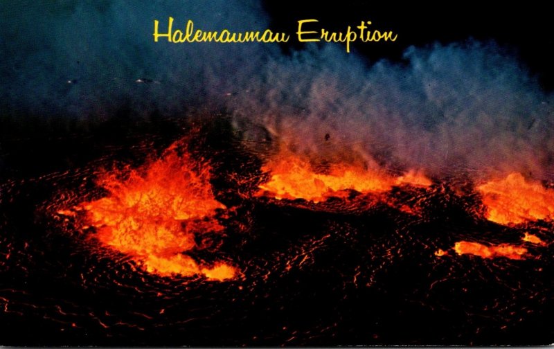 Hawaii Halemaumau Volcano Eruption 5 November 1967