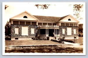 J99/ Warren New Hampshire RPPC Postcard c1930-40s Morse Museum 332