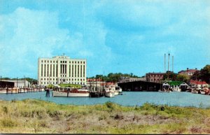 South Carolina Charleston Municipal Yacht Basin & New Roper Hospital