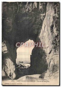 Old Postcard Quiberon Cave Kergroix