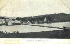 Floating Bridge - Brookfield, Vermont VT Postcard