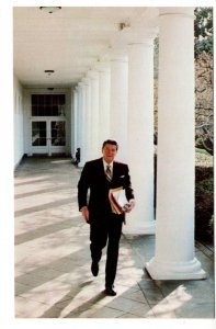 President Reagan, Rose Garden Colonnade, White House, Washington