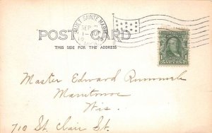 Saulte Ste Marie Michigan Soo River Locks Steamer Real Photo Postcard AA72311