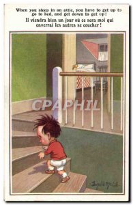 Old Postcard Fantasy Illustrator Child Donald McGill