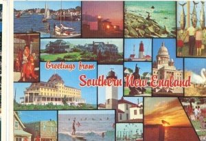 Postcard ,Greetings From Southern New England  Pictorial.  6 x 4       N7