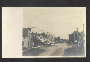 RPPC ELK POINT SOUTH DAKOTA DOWNTOWN STREET SCENE SD REAL PHOTO POSTCARD