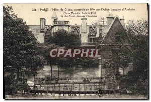 Old Postcard Paris Hotel De Cluny Abbe Jacques d & # 39Amboise