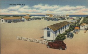 Sea Bay Park NJ Linen Postcard