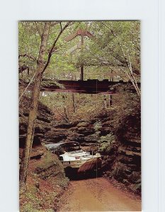 Postcard Tight Squeeze Through Red Bird Gorge, Wisconsin Dells, Wisconsin