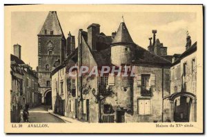 Old Postcard Avallon Maison Du 15eme