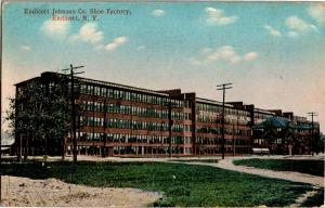 Endicott Johnson Co Shoe Factory, Endicott NY c1917 Vintage Postcard P23
