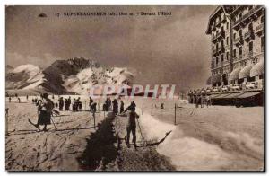 Superbagneres - In front of & # 39Hotel - Skiing - Sports d & # 39Hiver - Old...