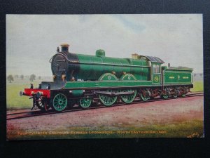 NER No. FOUR CYLINDER COMPOUND EXPRESS ENGINE Steam Locomotive - Old Postcard