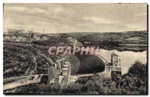 Postcard Old Indre Eguzon Dam