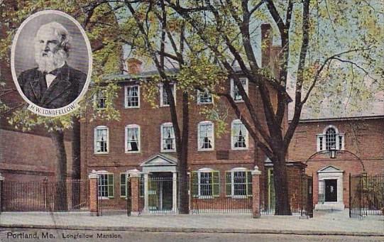 Longfellow Mansion Portland Maine 1910