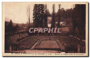 Postcard Abbey of Port Royal des Champs S and O Church Ruins taken Sanctuary