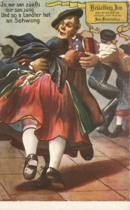 San Francisco California Heidelberg Inn advertising Postcard 24-8195