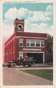 Postcard Citizen's Fire Co No 1 Palmyra PA