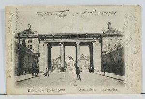 Denmark Kobenhaven Amalienborg Kolonaden Beautiful Street View 1903 Postcard L2