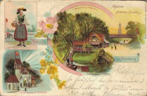 Germany - Gruss aus Hamburg Litho   03.41