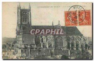 Old Postcard Meaux Cathedral View from the town hall