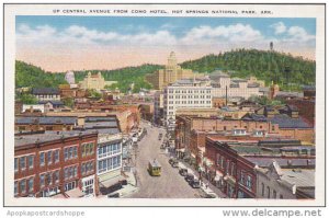 Arkansas Hot Springs Looking Up Central Avenue From Como Hotel