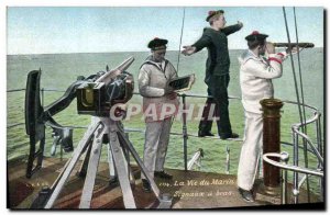 Old Postcard Army Life Marine Signals has arms