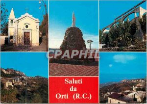 Postcard Modern Saluti da Orti Orti di Reggio Calabria Balcone sullo Stretto