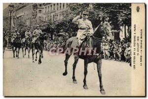 Old Postcard Fetes The Army of Victore July 14, 1919 The parade The General M...