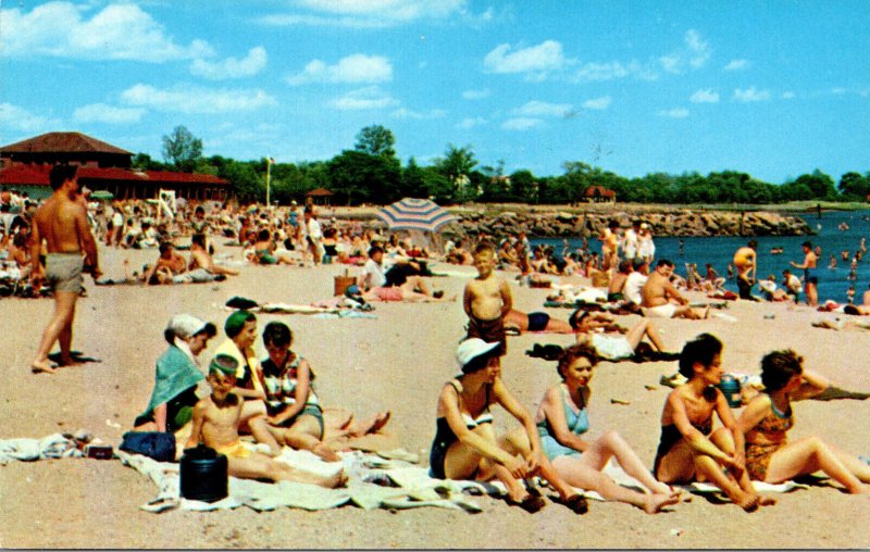 Connecticut Stamford Bathing Beach At Cummings Park