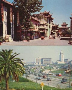 Restaurant Oriental Shops at Chinatown Los Angeles USA 2x Postcard s