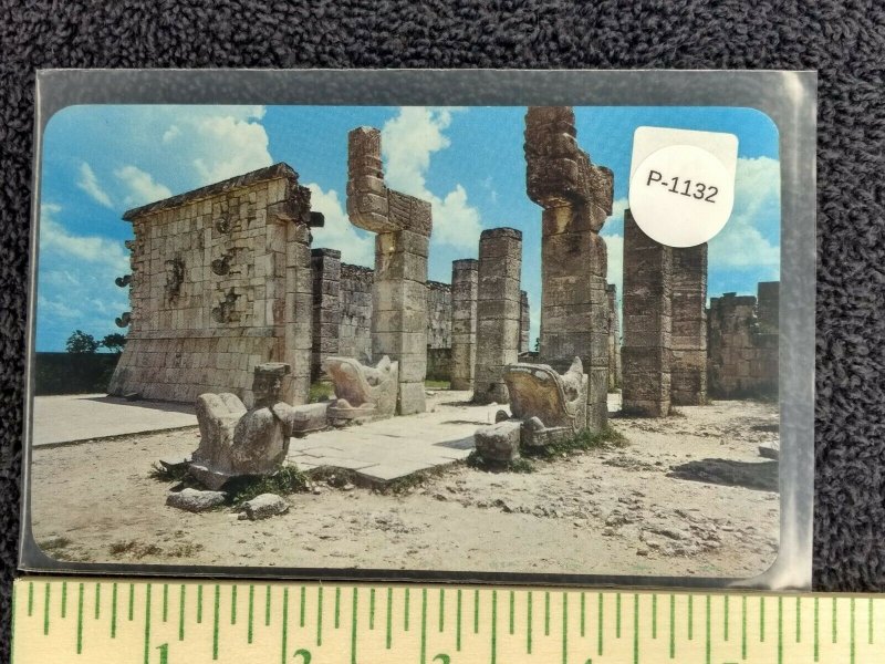 Postcard - The Chac-Mool in front of the Warrior's Temple, Mexico 