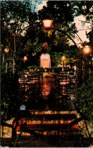 Vtg 1950s Pat O'Briens Courtyard New Orleans Louisiana LA Postcard